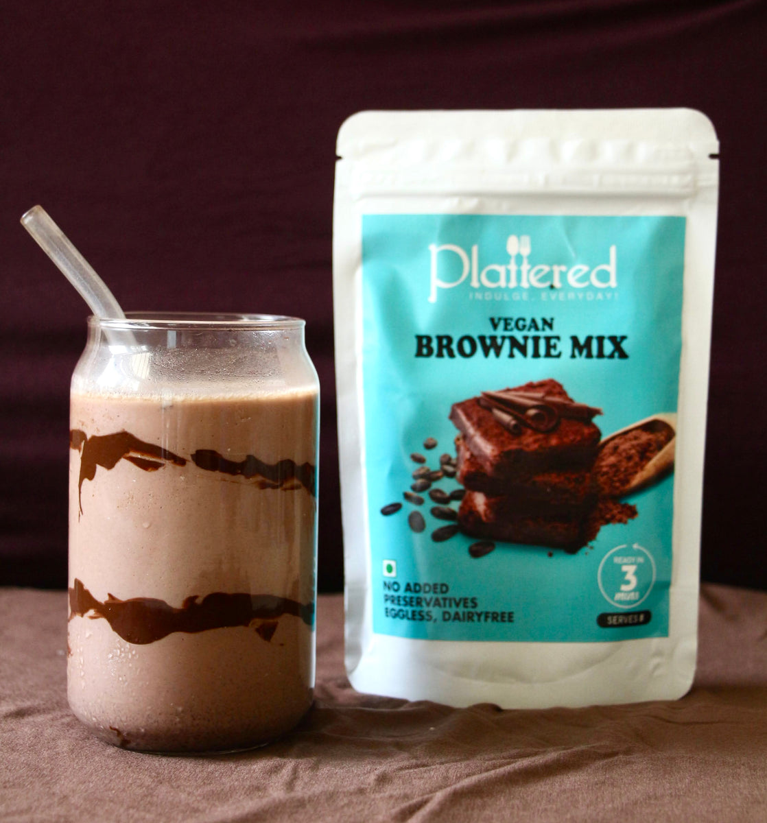 Brownie Shake Vegan Friendly Plattered Easy Bake Mixes