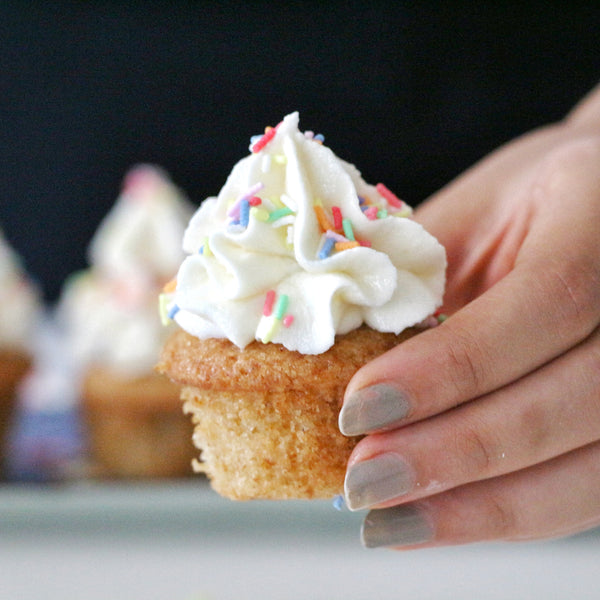 Vanilla Cupcakes with Buttercream Frosting | Eggless & Vegan Friendly