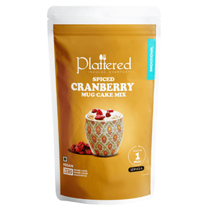 Spiced Cranberry Mug Cake Mix | Eggless | Vegan