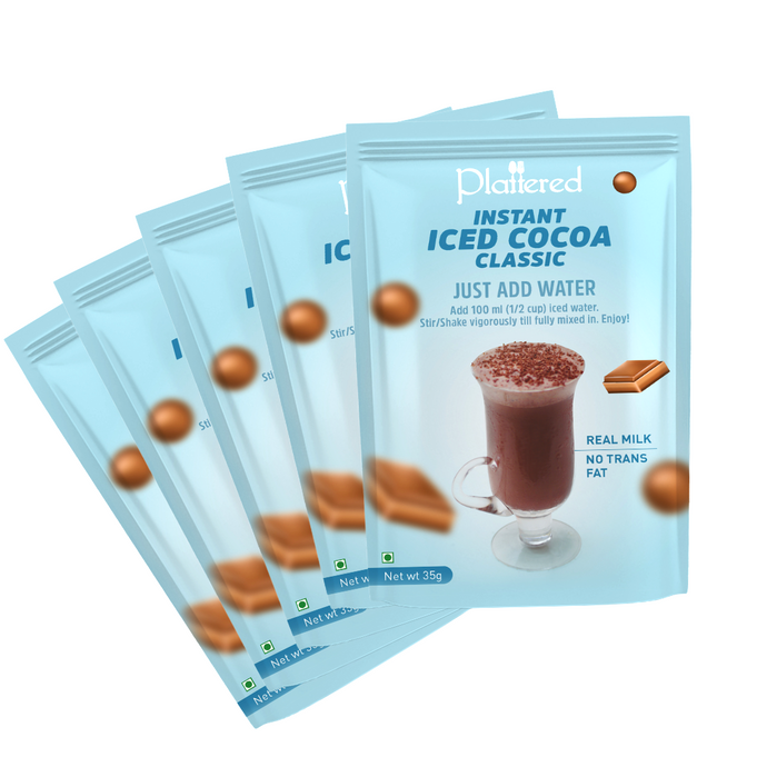 Instant Iced Cocoa Mix Classic - Single Serve Sachet (Set of 5)