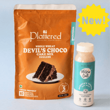 Load image into Gallery viewer, LIMITED EDITION - Devil&#39;s Choco Cake Mix (Wholesome) + MilkinOats Oat Milk | VEGAN