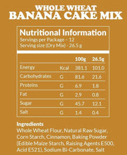 गैलरी व्यूवर में इमेज लोड करें, PARTY PACK Whole Wheat Banana Cake Mix - 1600g