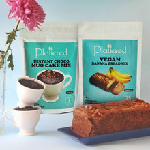 Load image into Gallery viewer, Vegan Banana Bread + Vegan Instant Choco Mug Cake Mix | EGGLESS